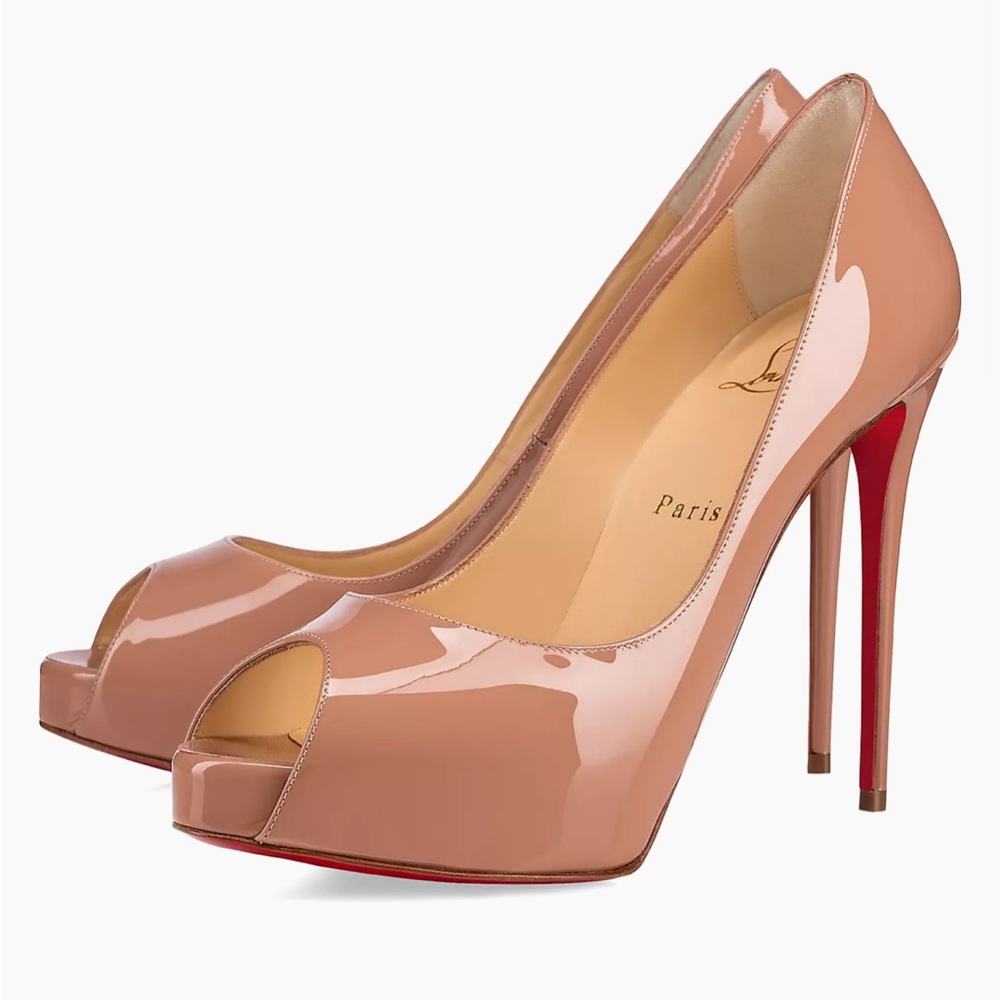Louboutin Very Prive 120mm patent leather pumps 36 and 1/2